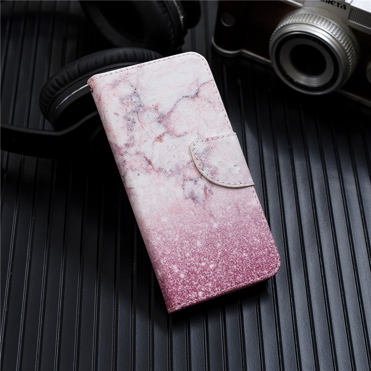 Pattern Printing Leather Wallet Case for Motorola Moto G7 / G7 Plus - Colorized Pattern-7
