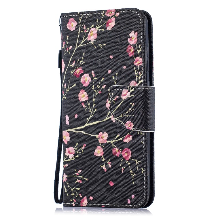Pattern Printing Leather Wallet Case for Motorola Moto G7 / G7 Plus - Vivid Flowers-2