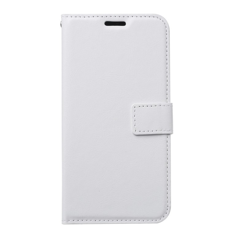 Crazy Horse Texture Wallet Leather Case with Stand for Motorola Moto G7/G7 Plus - White-2