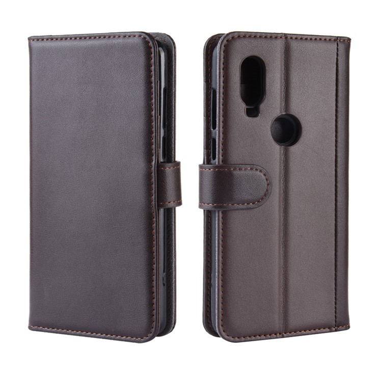 Custodia Protettiva Per Custodia In Pelle Crosta Per Motorola P40 - Marrone-2