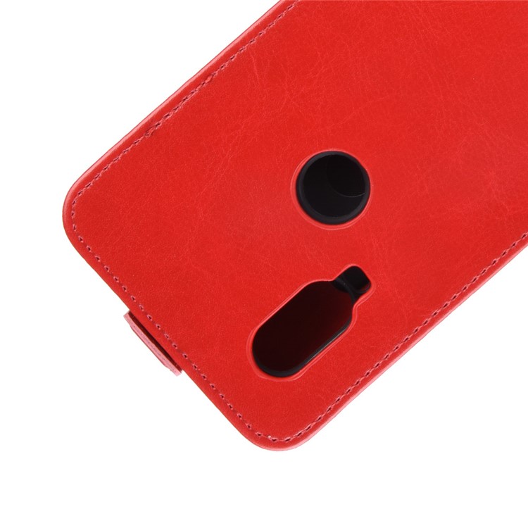 Crazy Horse Vertical Flip Leather Protection Case for Motorola P40 - Red-2