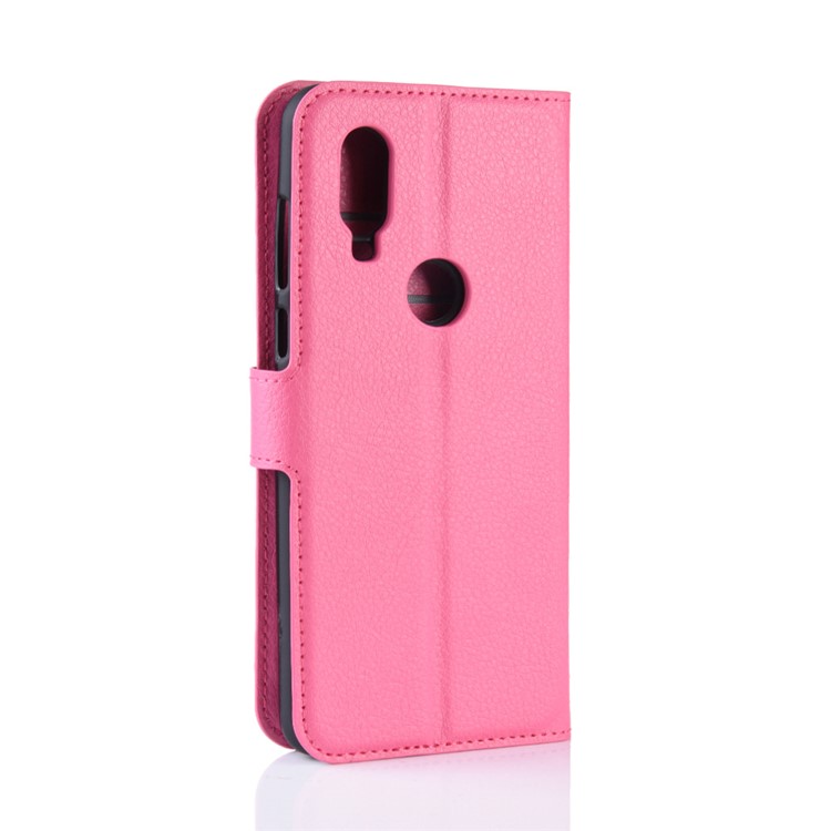 Für Motorola P40 Litschi Haut PU Leder Brieftasche Handyhülle - Rose-6