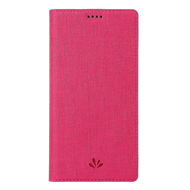 VILI DMX Cross Texture Leather Stand Case with Card Slot for Motorola One / P30 Play - Rose-2