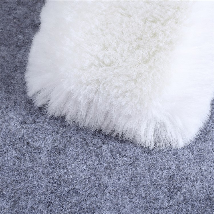 Soft Fur Coated TPU Back Cell Phone Case for Motorola Moto G7 Play (EU Version) - White-3