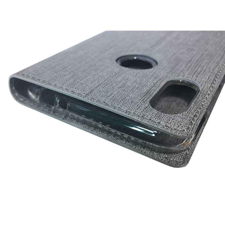 VILI DMX Cross Texture Stand Leather Card Holder Case for Motorola One Power / P30 Note in China - Grey-15