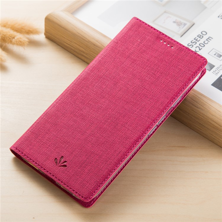 VILI DMX Cross Texture Stand Leather Card Holder Case for Motorola One Power / P30 Note in China - Rose-5