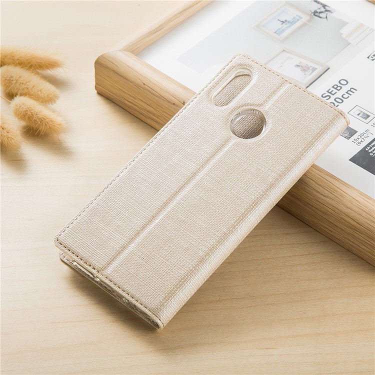 VILI DMX Cross Texture Stand Leather Card Holder Case for Motorola One Power / P30 Note in China - Gold-6