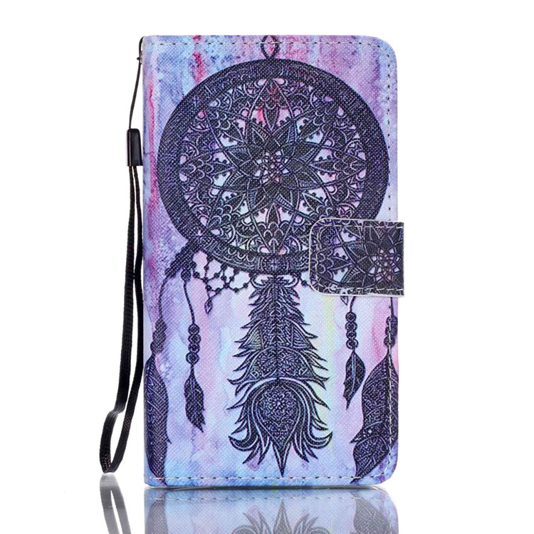 Pattern Printing Leather Wallet Phone Case for Lenovo A536 - Retro Dream Catcher-1