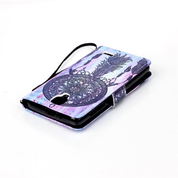 Pattern Printing Leather Wallet Phone Case for Lenovo A536 - Retro Dream Catcher-5