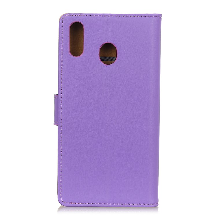 Wallet Stand Flip PU Leather Mobile Case for Motorola Moto P40 Power - Purple-3