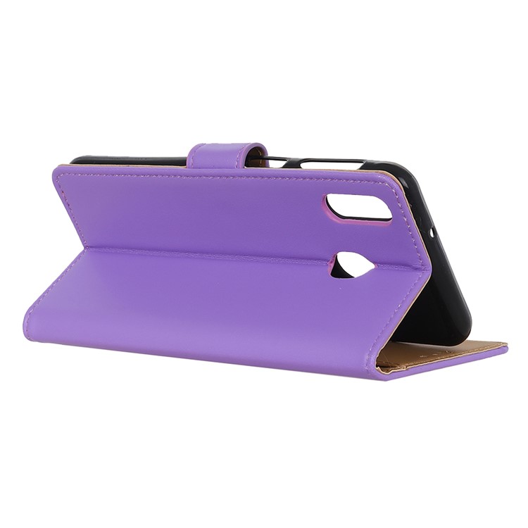 Wallet Stand Flip PU Leather Mobile Case for Motorola Moto P40 Power - Purple-5