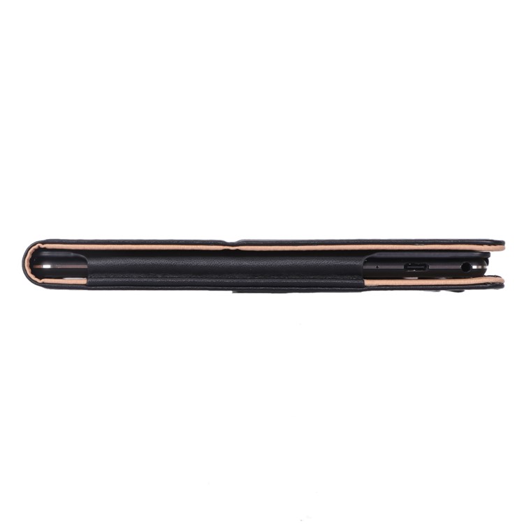 PU Leather Tablet Stand Case with Card Slots and Elastic Hand Strap for Lenovo Tab M10 TB-X605F - Black-12