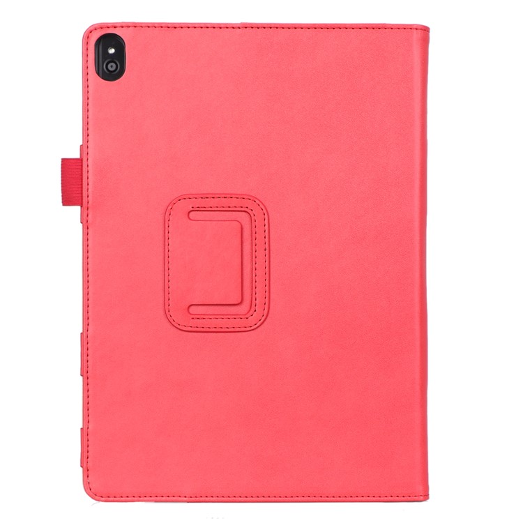 PU Leather Tablet Stand Case with Card Slots and Elastic Hand Strap for Lenovo Tab M10 TB-X605F - Rose-4