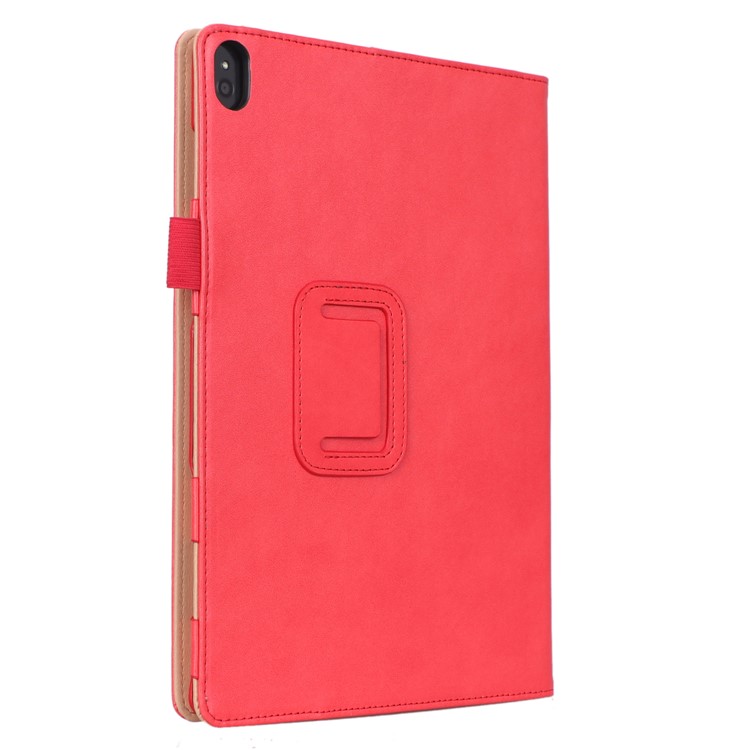 PU Leather Tablet Stand Case with Card Slots and Elastic Hand Strap for Lenovo Tab M10 TB-X605F - Rose-5