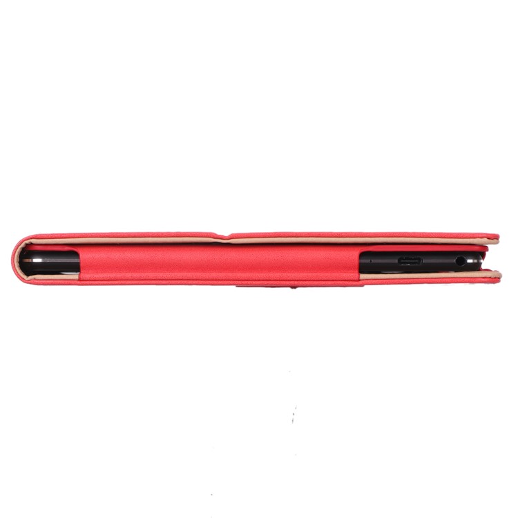 PU Leather Tablet Stand Case with Card Slots and Elastic Hand Strap for Lenovo Tab M10 TB-X605F - Rose-7