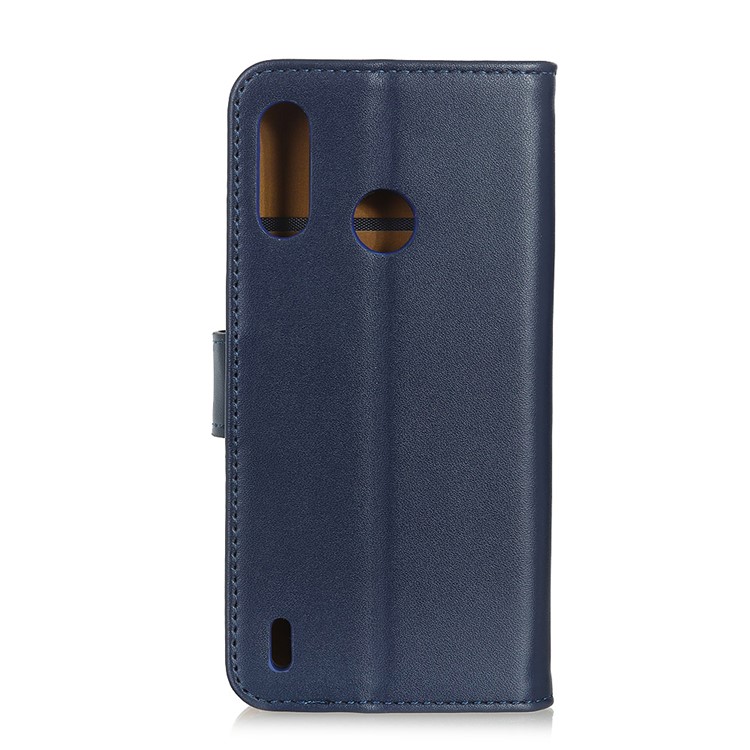 Wallet Leather Stand Case for Motorola P40 Play - Blue-9