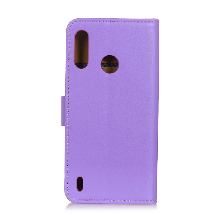 Wallet Leather Stand Case for Motorola P40 Play - Purple-9