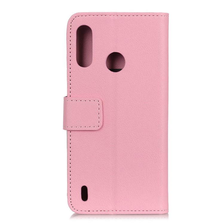 Wallet Stand Leather Flip Cell Phone Case for Motorola P40 Play - Pink-4