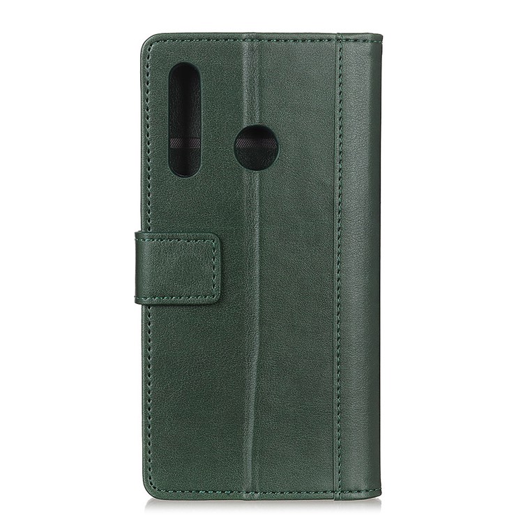 Wallet Leather Stand Case for Motorola P40 Power - Green-10