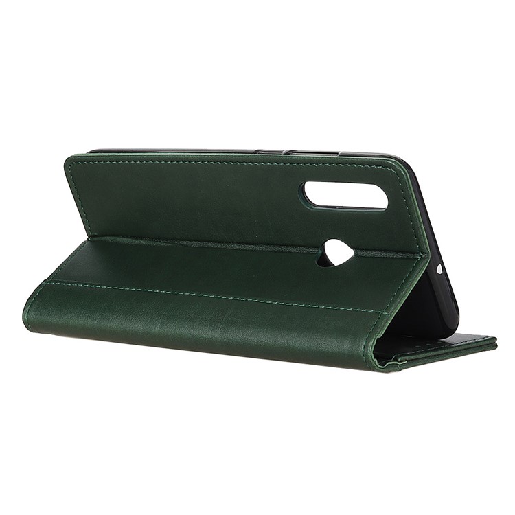 Wallet Leather Stand Case for Motorola P40 Power - Green-11