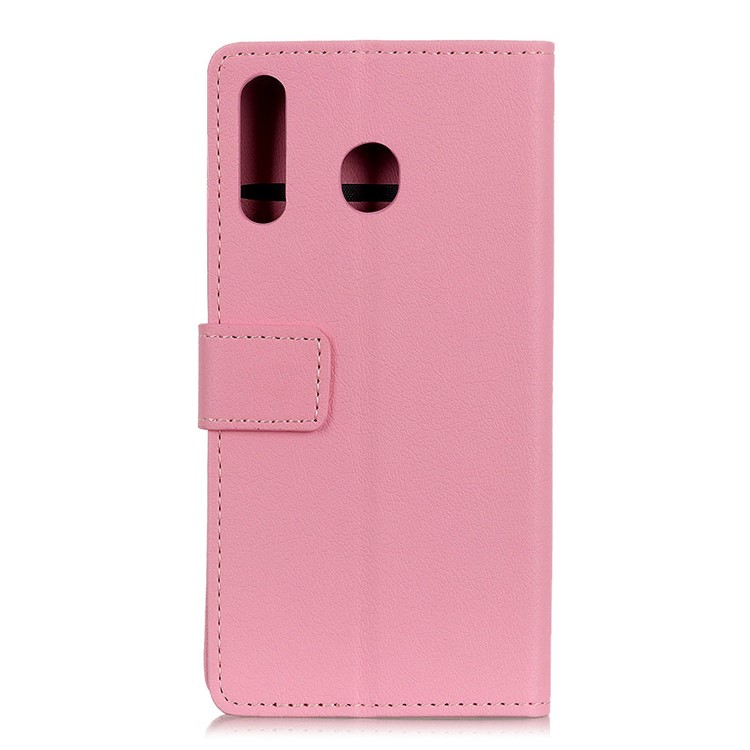 Wallet Stand Leather Flip Cell Phone Case for Motorola P40 Power - Pink-5