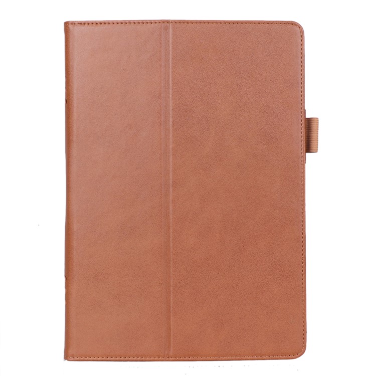 PU Leather Tablet Stand Case with Card Slots and Elastic Hand Strap for Lenovo Tab P10 - Brown-5