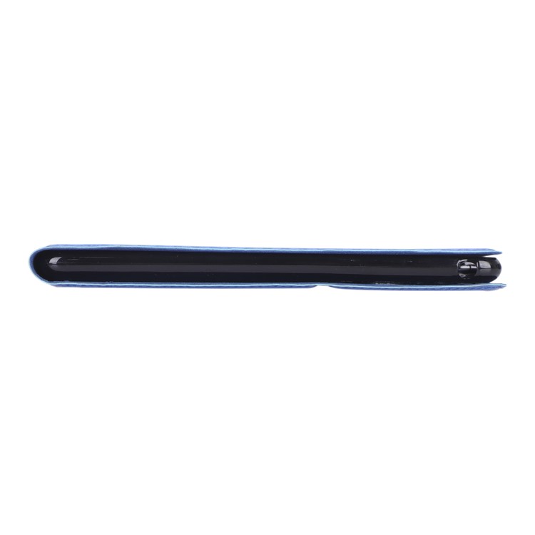 WY-1595A Carbon Fiber Texture PU Leather Stand Casing for Lenovo Tab E10 TB-X104F - Blue-7