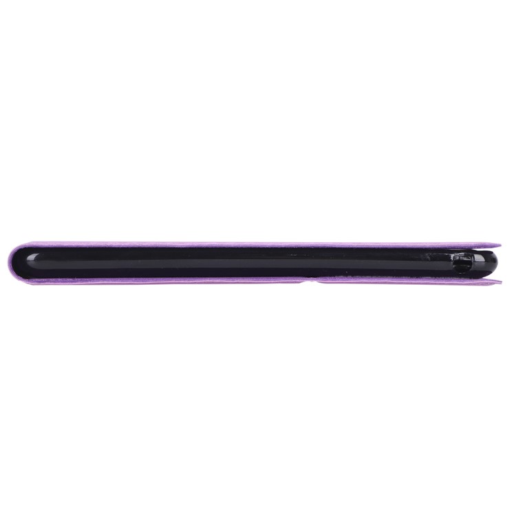 WY-1595A Carbon Fiber Texture PU Leather Stand Casing for Lenovo Tab E10 TB-X104F - Purple-9