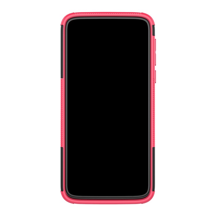 Anti-slip PC + TPU Hybrid Case with Kickstand for Motorola Moto G7 Power (EU Version) - Rose-3