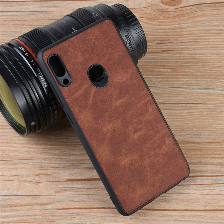 PU Leder Beschichtetes TPU + PC Gehäuse Für Lenovo S5 Pro - Braun-7