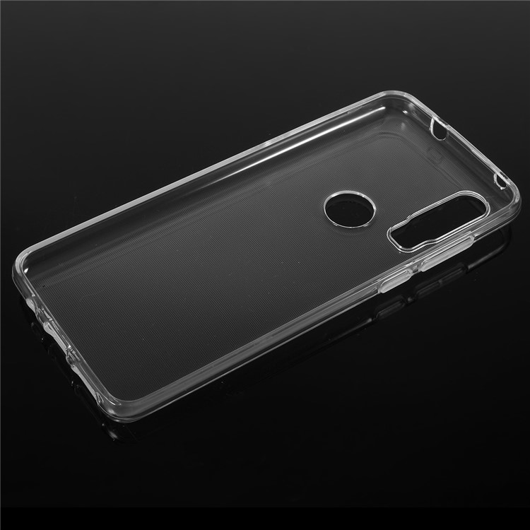 10 PCS/Set Clear TPU Phone Casing with Non-slip Inner for Motorola P40 Power - Transparent-2