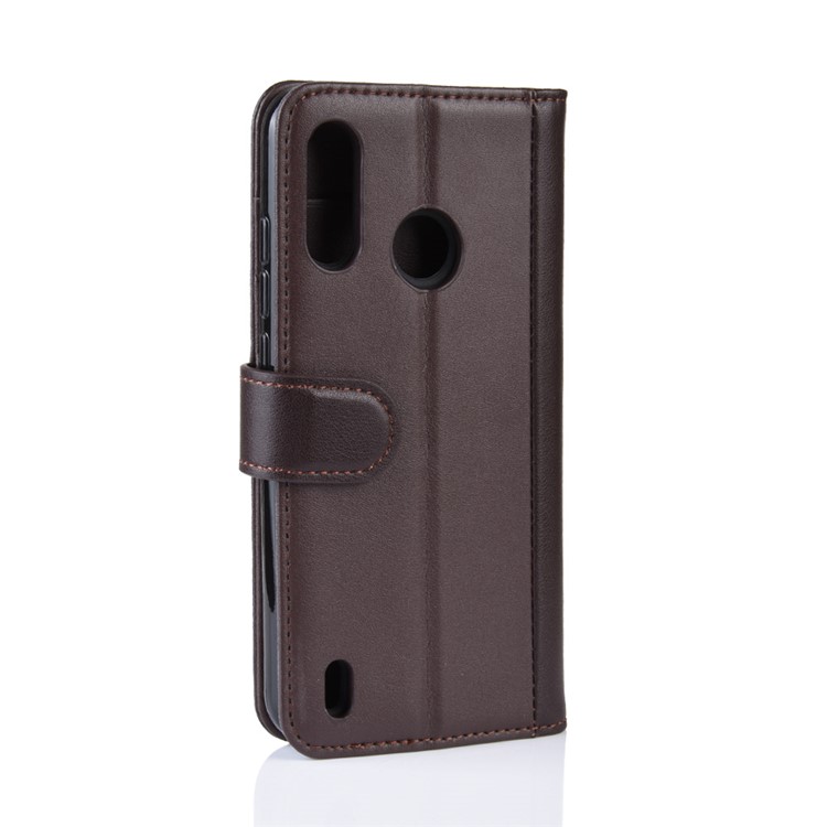 Handytasche Aus Spaltleder Für Motorola P40 Play - Kaffee-7