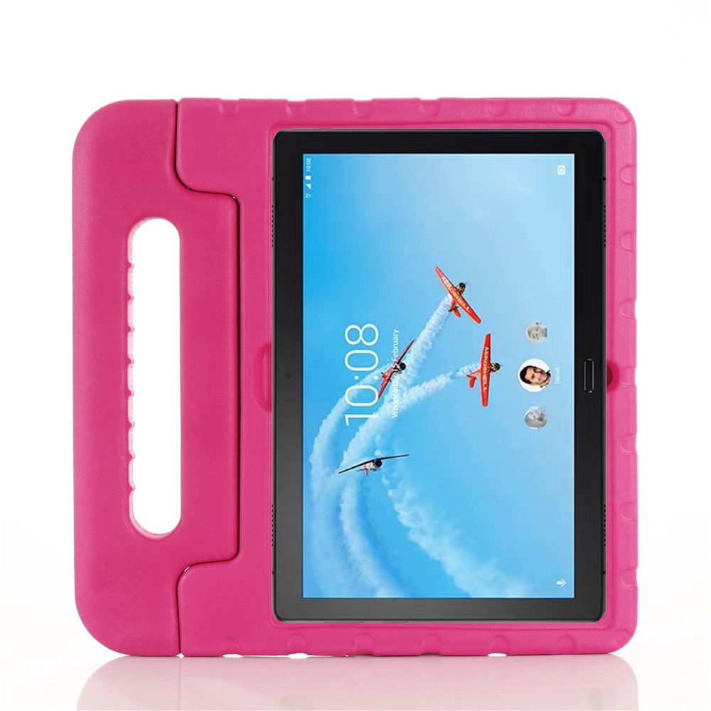 Drop-proof Kinder Sicher EVA-Schaum Fall Mit Ständer Für Lenovo Registerkarte P10 / Registerkarte M10 TB-X605F - Rose-3