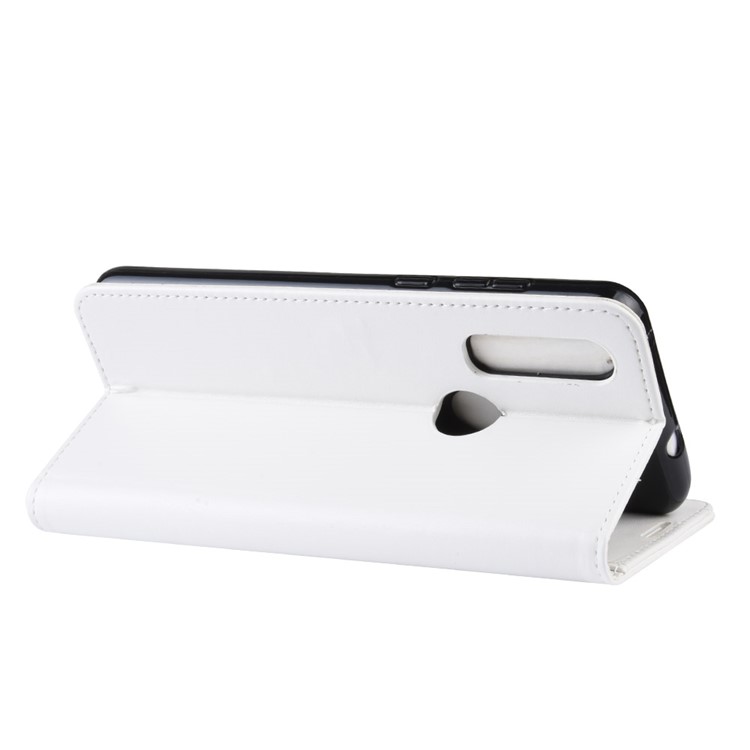 Crazy Horse Wallet Leather Stand Case for Motorola P40 Power - White-6