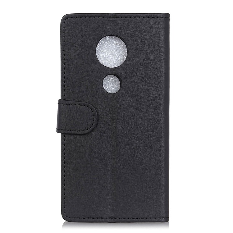 Wallet Leather Stand Mobile Phone Shell for Motorola Moto Slo - Black-4