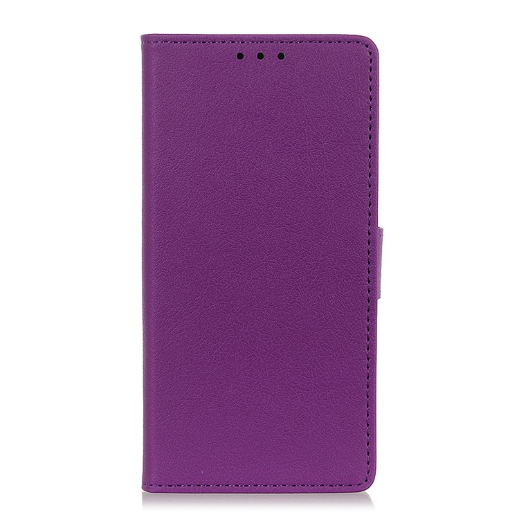 copertura In Pelle Per Telefono Cellulare Per Moto E6 - Viola-2