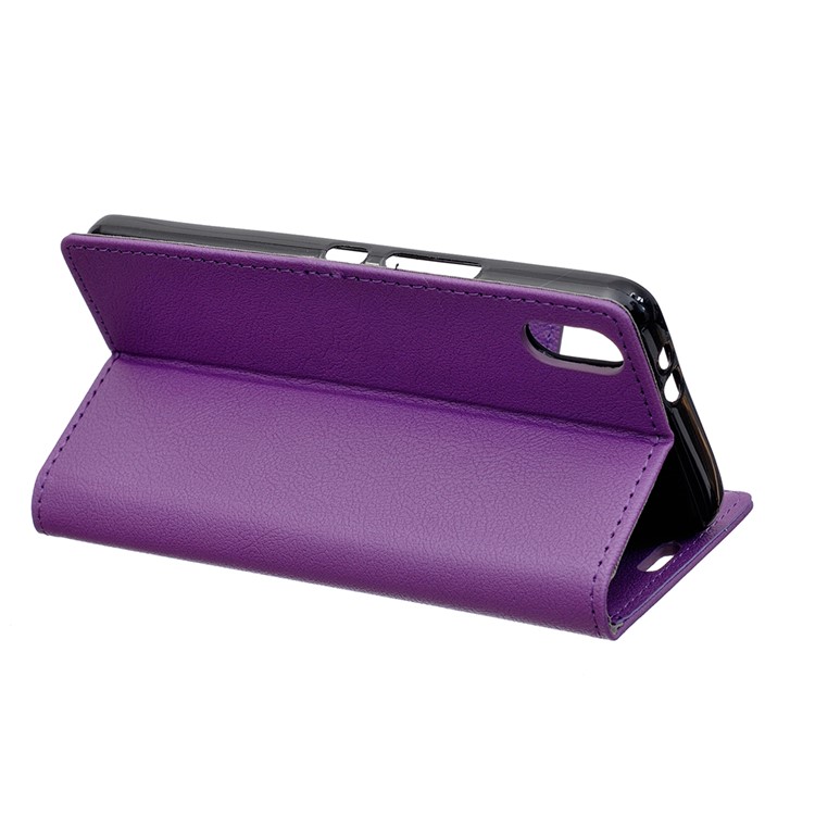 copertura In Pelle Per Telefono Cellulare Per Moto E6 - Viola-4