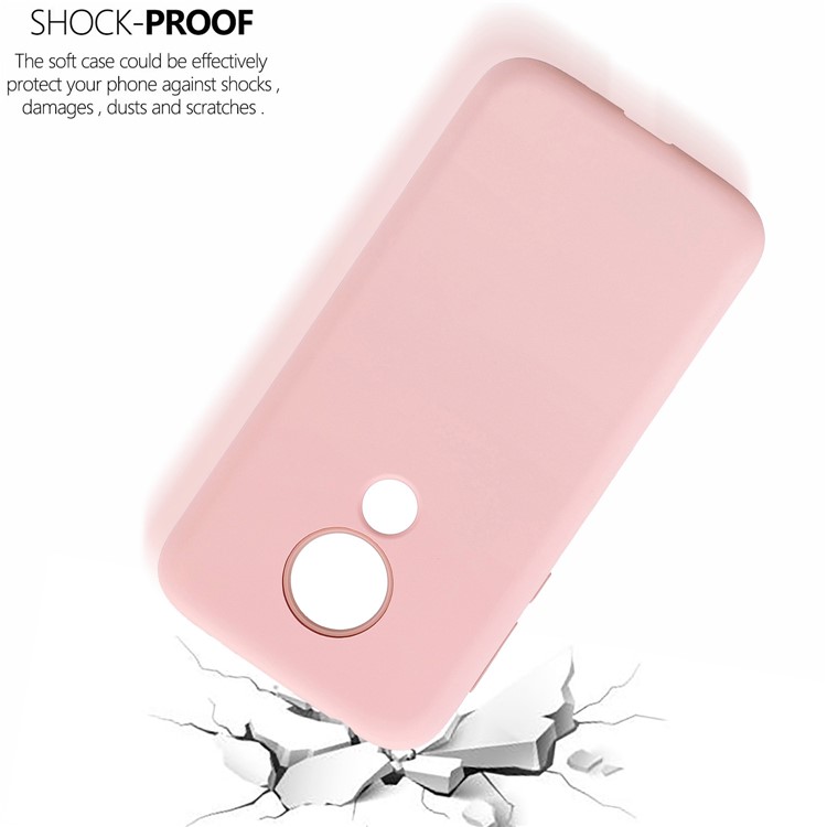 Shock-proof PC+Silicone Detachable 2-in-1 Rubberized Hybrid Back Case for Motorola Moto G7 Power - Pink-3