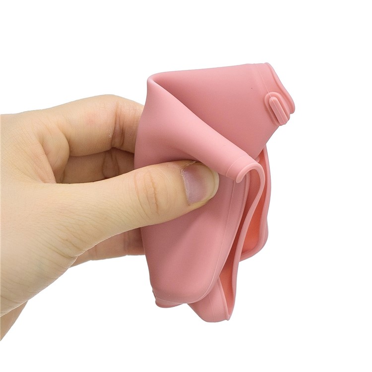 Shock-proof PC+Silicone Detachable 2-in-1 Rubberized Hybrid Back Case for Motorola Moto G7 Power - Pink-4