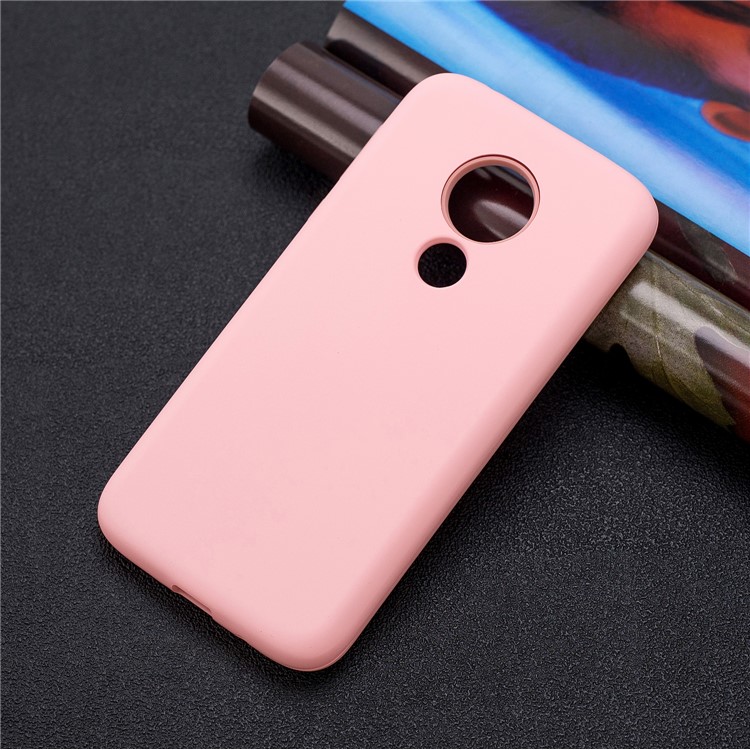 Shock-proof PC+Silicone Detachable 2-in-1 Rubberized Hybrid Back Case for Motorola Moto G7 Power - Pink-7