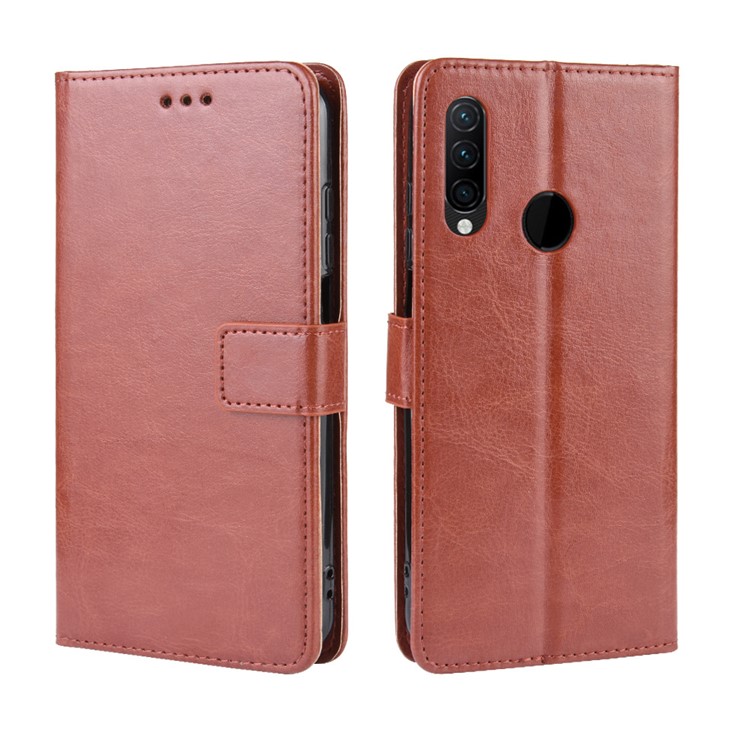 Crazy Horse Leather Stand Wallet Phone Case for Lenovo Z6 Youth/Z6 Lite - Brown-7