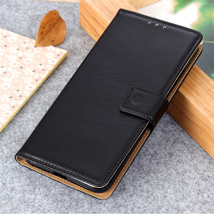 Wallet Leather Stand Cell Phone Cover Case for Motorola Moto Z4 - Black-12