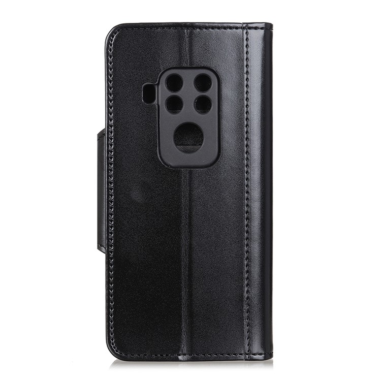 PU Leather Mobile Cover Wallet Stand Double-sided Magnetic Strap for Motorola One Zoom - Black-10
