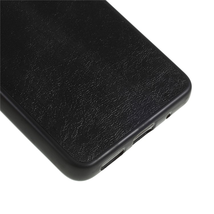Crazy Horse Leather Coated PC + TPU Back Case for Motorola One Vision/P40 - Black-5
