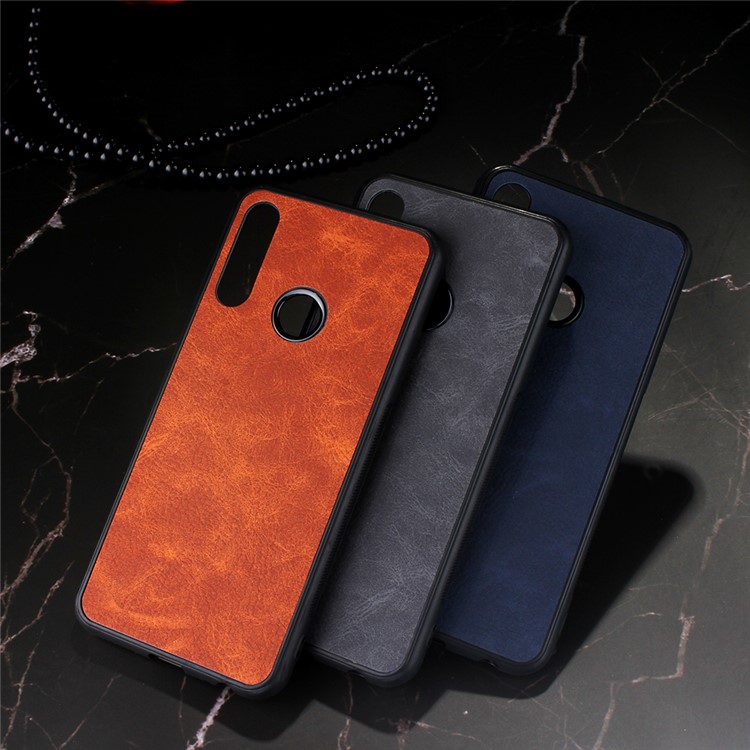 PU Leather TPU Coated + PC Back Phone Shell Cover for Lenovo Z6 Youth / Z6 Lite - Black-3