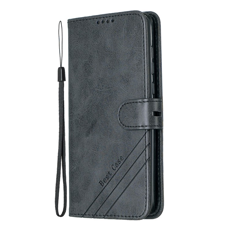 Wallet Leather Stand Shell Case for Motorola Moto G7 / Moto G7 Plus - Black-2