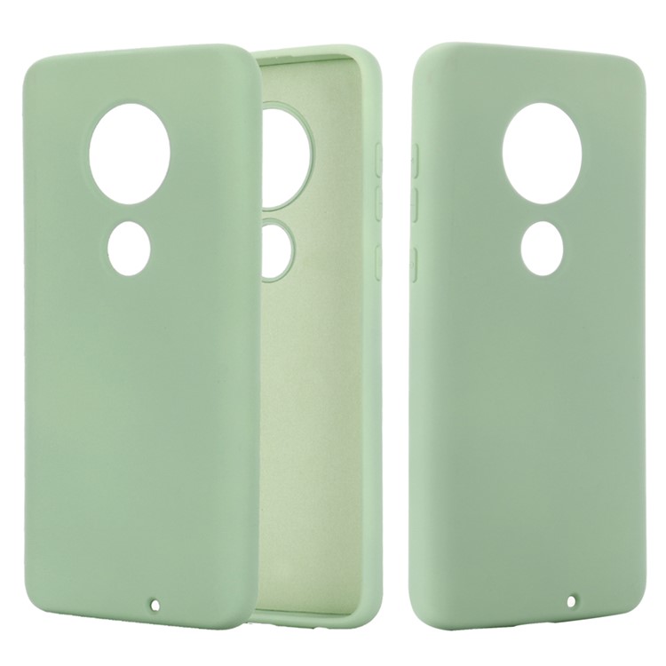 Liquid Silicone Protective Phone Case for Motorola Moto G7/Moto G7 Plus - Green-1