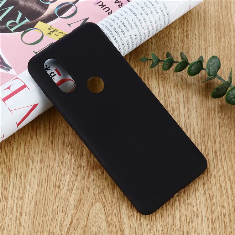 Soft Liquid Silicone Back Shell for Motorola One / P30 Play - Black-5