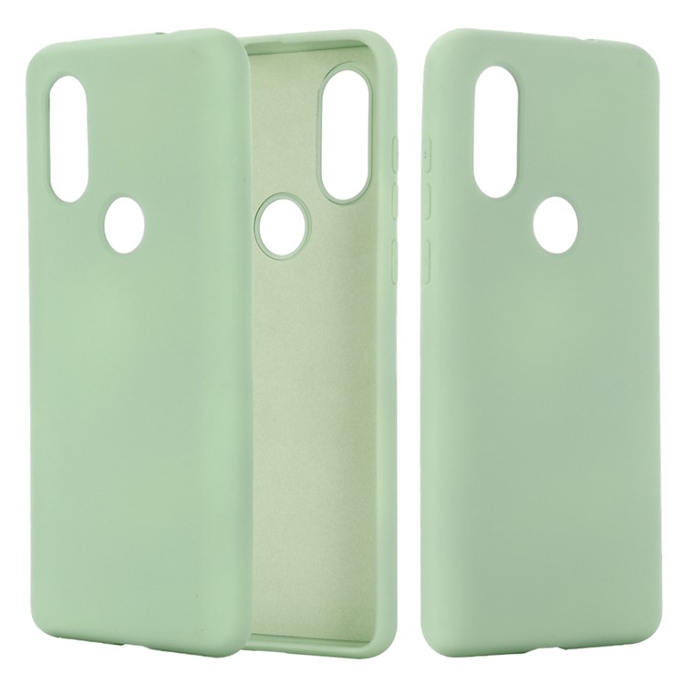 Shop Soft Liquid Silicone Back Shell for Motorola One / P30 Play - Green  from China | TVC-Mall.com