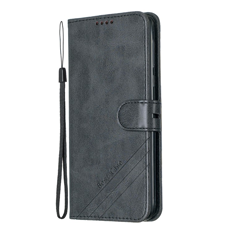 Carteira De Couro Stand Case Para Motorola Moto G7 Power - Preto-2